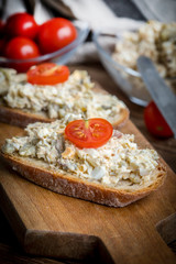 Mackerel fish paste.