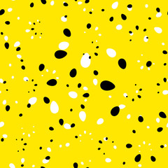 Abstract calm vector with imitation of yellow and white petals o