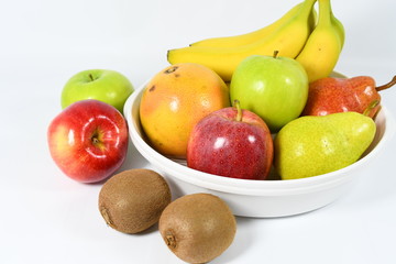 fruite on the white background
