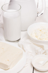 fresh sour cream and quark