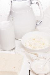 fresh sour cream and quark