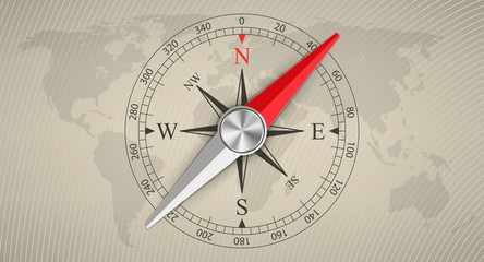Creative vector illustration of wind rose magnetic compass isolated on transparent background. Art design for global travel, tourism, exploration. Concept graphic element for navigation, orientation © happyvector071