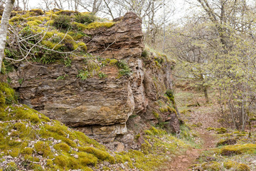 Fototapeta premium Walk over old mining area