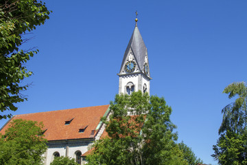 Fototapeta na wymiar Blaichach - Kirche - Allgäu - Allgäuer- St. Martin