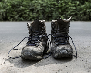 Old Wrecked climbing shoes