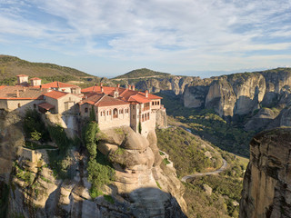 Fototapeta premium Monastery in Meteora, Northern Greece in Spring 2018