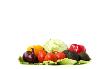 vegetables on a white background 3