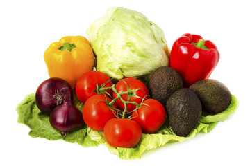 vegetables on a white background 5