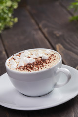 cappuccino with marshmallow