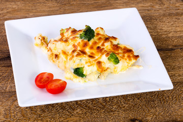 Cabbage with cheese