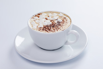 cappuccino with marshmallow