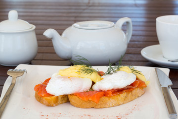 Classic British Breakfast Egg Benedict