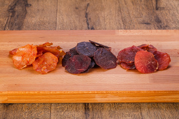 Dry meat snack