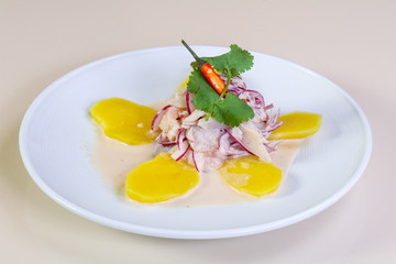 Ceviche with pollock