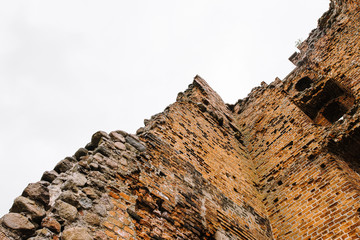 Old grunge brick wall background