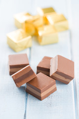 Sweet nougat pralines.