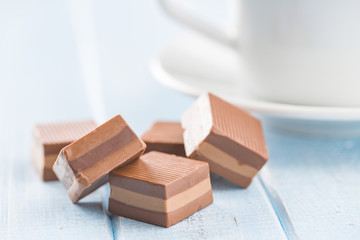 Sweet nougat pralines.