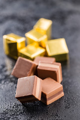 Sweet nougat pralines.