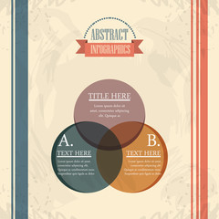 abstract infographics with alphabet sketches vector illustration