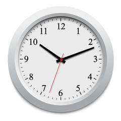 Clock on the wall. Vector
