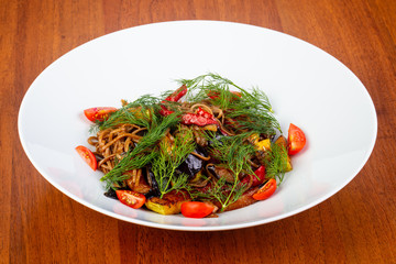 Delicious buckwheat noodles