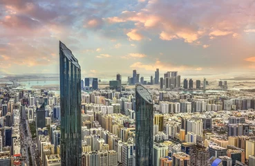 Foto auf Acrylglas Abu Dhabi Blick auf die Stadt Abu Dhabi, Vereinigte Arabische Emirate