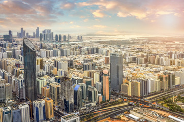 Blick auf die Stadt Abu Dhabi, Vereinigte Arabische Emirate
