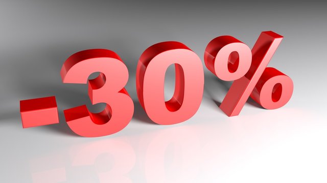 Discount 30% - 3D rendering