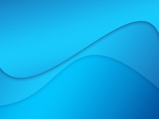 Beautiful Soft Abstract Blue Wavy Background 