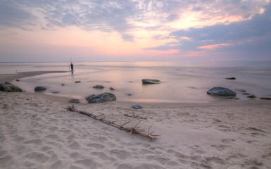 Beautiful coast of the Baltic Sea. Poland.