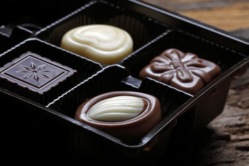 Box of chocolate bonbon