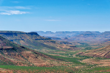 Fototapeta premium Grootberg Canyon in Northern Namibia taken in January 2018