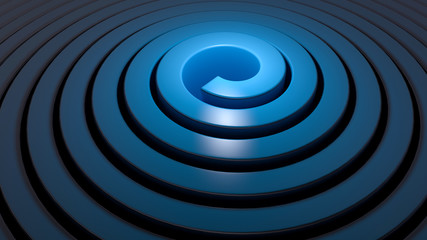 abstract 3d spiral background