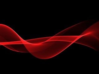      Abstract Soft Color Red Wave Background 