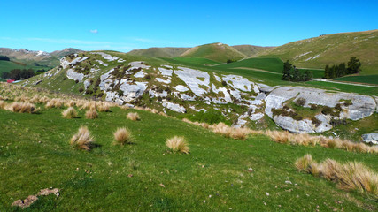 Fototapeta na wymiar Pyramid Valley, Waikari, New Zealand