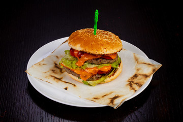 Tasty beef burger