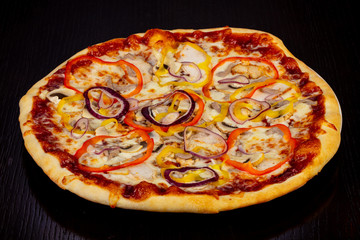 Delicious BBQ pizza