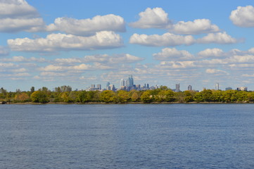 Distant Philadelphia Skyline
