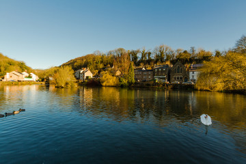 Mill Pond at Cromford in Derbyshire