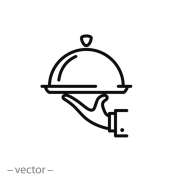 Catering service icon vector