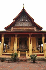 Naklejka premium Wat Si Saket (Sisaket) in Vientiane. Laos