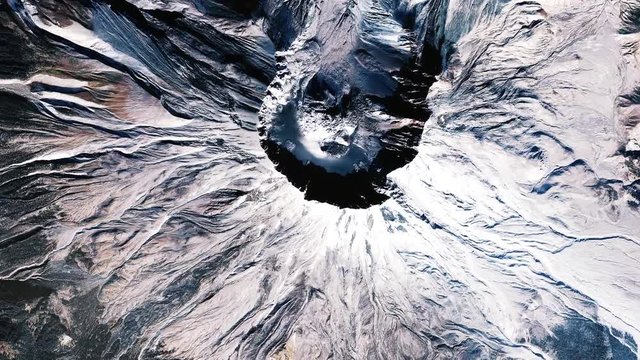 Mount St. Helens From Space. Elements of this image furnished by NASA.