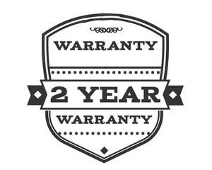 2 years warranty icon stamp