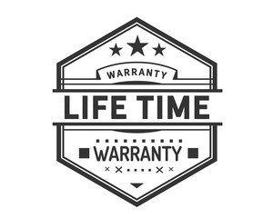 Obraz premium lifetime warranty icon stamp