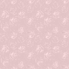 Rose flowers gold ornament. Seamless pattern