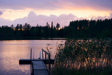 Summer sunset in Finland