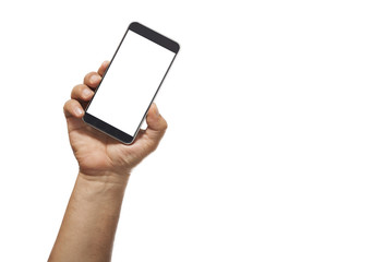 smart phone on hand