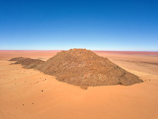 Fototapeta na wymiar Desert Sand Dunes in Southern Namibia taken in January 2018