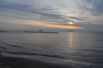 The beautiful Limassol Beach in Cyprus