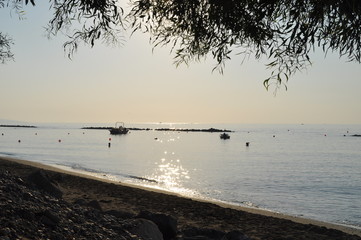 The beautiful Limassol Beach in Cyprus